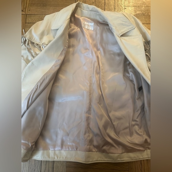 AMAZING Vintage 80’s Western Fringe Leather Jacket Size Large - Picture 7 of 14